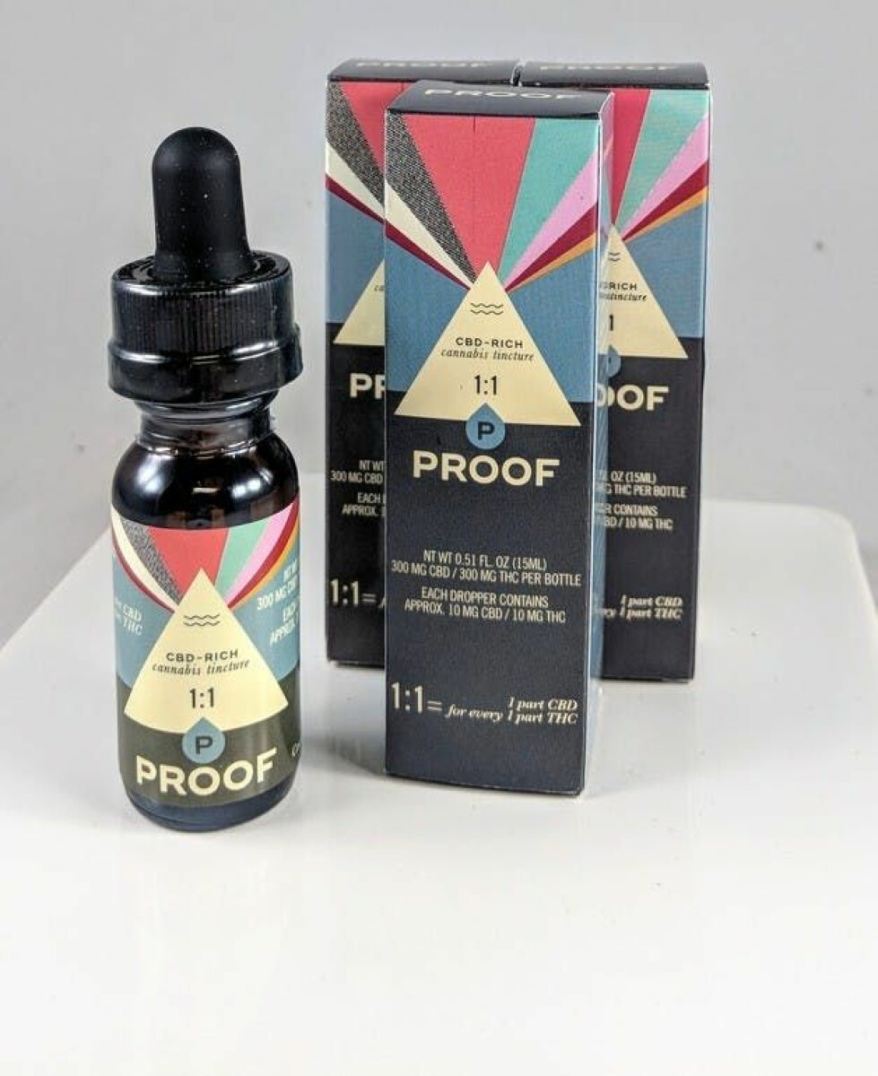 Buy Proof 1:1 CBD:THC Tincture (15mL) Online | greenrush Delivery