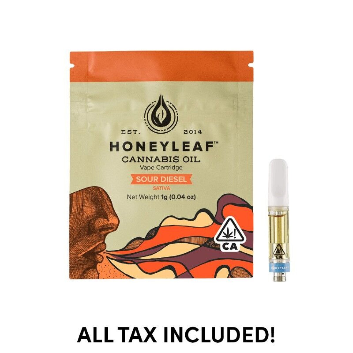 Buy Honeyleaf - Vape Cartridge - Sour Diesel - 1 Gram Online | Mountain ...