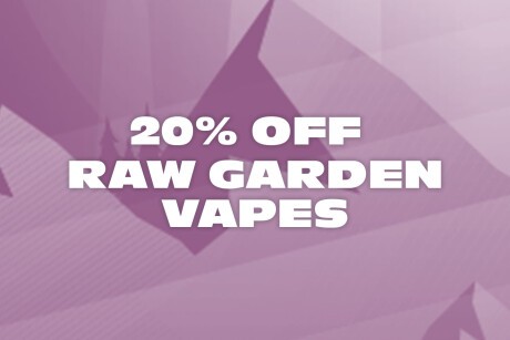 20% Off Raw Garden Vapes Banner